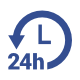24/7 blue icon